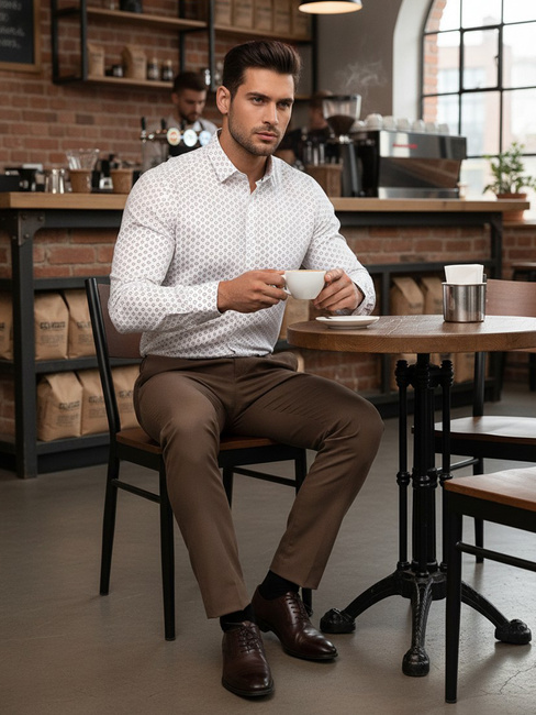 Férfi fehér ing Dstreet DX2437