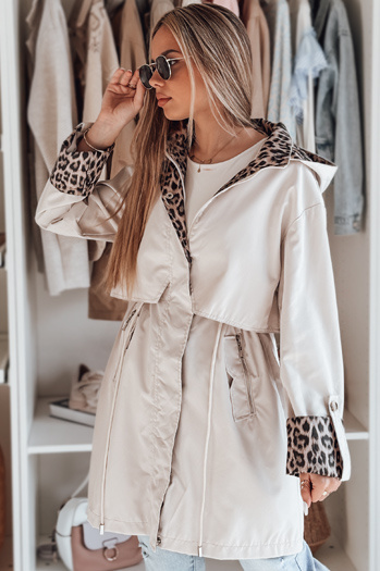 Női átmeneti parka PANTER kabát fehér Dstreet TY4802 TY4802