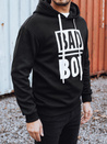 Férfi kapucnis pulóver fekete Dstreet BX5925