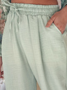 Női bő szárú nadrág MILLIVIO zöld Dstreet UY2662