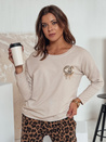 Női oversize blúz ICONIQ bézs Dstreet RY2695 Dstreet RY2695