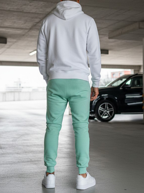 Férfi melegítőnadrág menta színben Dstreet UX3371