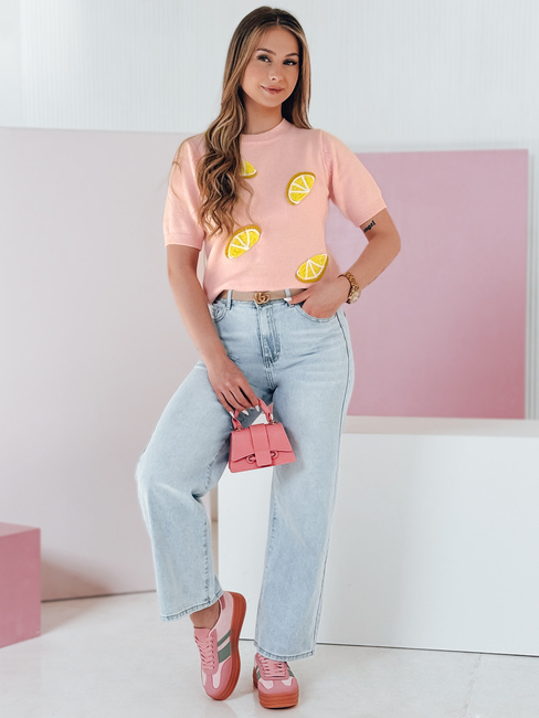 Spodnie damskie jeansowe wide leg FLOWLESS jeansowe Dstreet UY2682