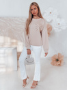 Női egyméretű FLORINE pulóver bézs Dstreet RY2766_3