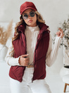 Női steppelt mellény LIKEHUGS bordó Dstreet TY4976 TY4976