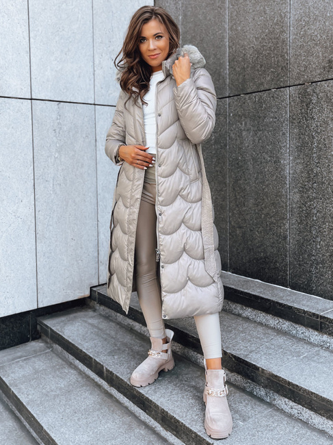 Női téli kabát SCARLET Szín Bézs DSTREET TY3806