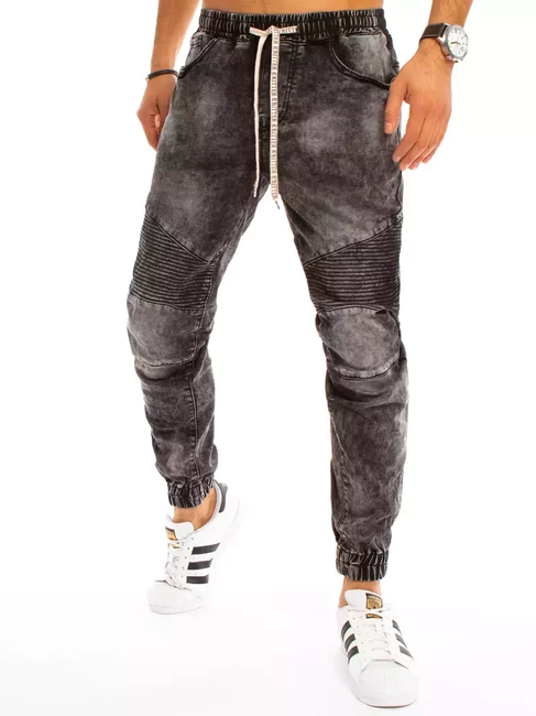 Sötétszürke férfi jogger farmernadrág Dstreet UX3225