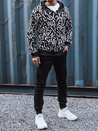 Bluza męska rozpinana z kapturem czarna Dstreet BX5747