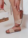 Női parafa flip-flopok KORKISTI khaki Dstreet ZY0914_2