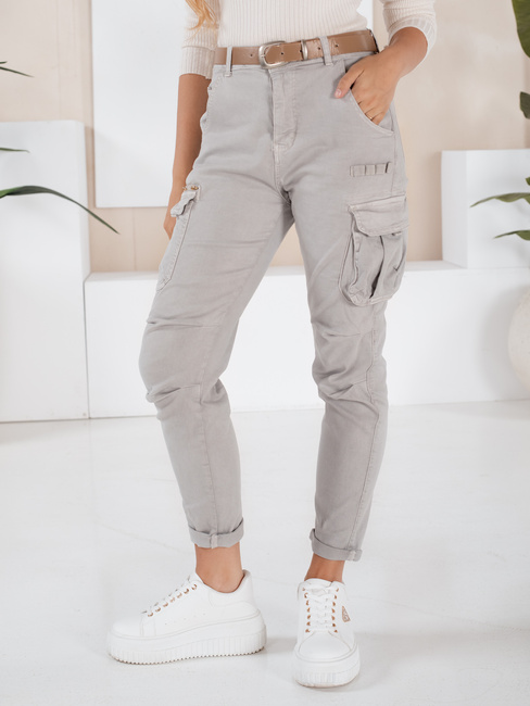 Női cargo nadrág CARGOIF szürke Dstreet UY2711 Dstreet szürke UY2711