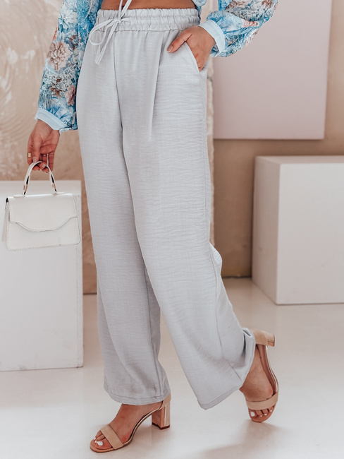 Női bő szárú nadrág MILLIVIO szürke Dstreet UY2664