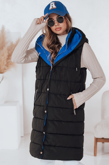 Női hosszú mellény CHESTER Szín Fekete DSTREET TY2305