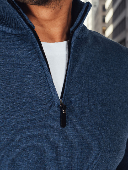 Férfi sötétkék pulóver Dstreet WX2340