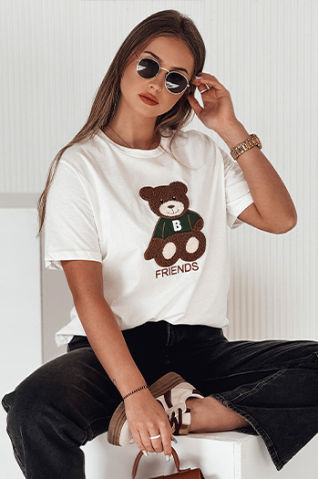 Női BAREN ekrü póló Dstreet RY2565