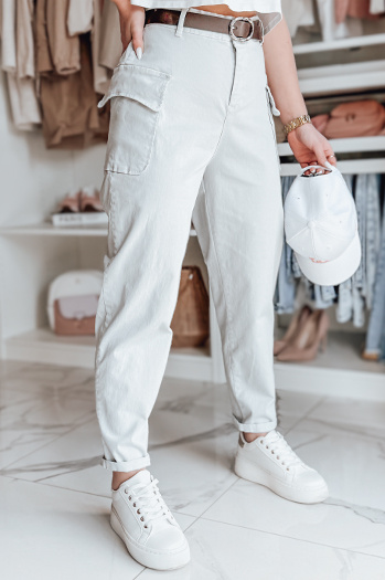 Női buggyos nadrág GOTRENDI világosszürke Dstreet UY2529