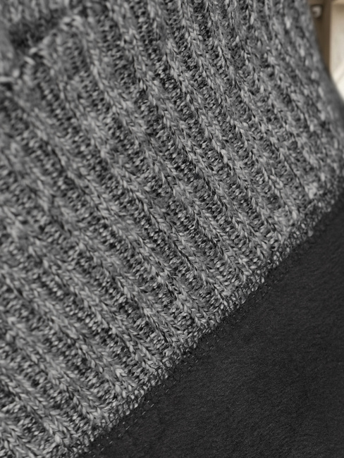 Férfi hőszigetelt álló pulóver világosszürke Dstreet WX2353