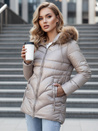 Női WINTERCHIC kapucnis télikabát camel Dstreet TY4438 TY4438z