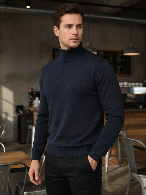 Férfi sötétkék golf Dstreet WX2358