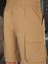 Férfi szövet harci rövidnadrág khaki Dstreet SX2507_4