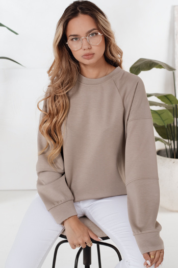 UZORI női pulóver bézs Dstreet BY1285