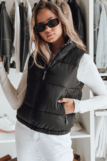 URBANELLE női steppelt mellény fekete Dstreet TY4974