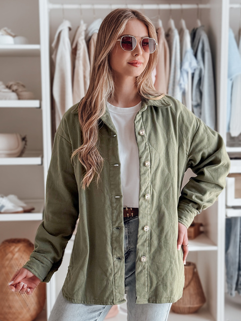 Női átmeneti oversize póló kabát KOSMOJACK khaki Dstreet TY4840