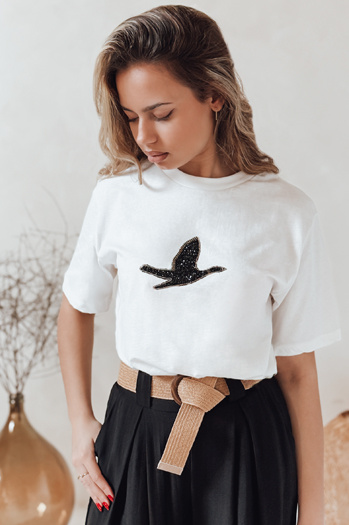 Női BRILD ekrü póló Dstreet RY2529