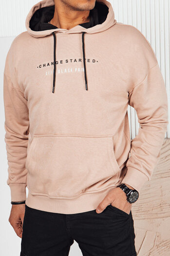 Férfi kapucnis pulóver Szín Bézs DSTREET BX5722