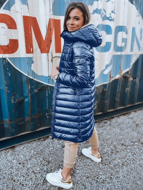 Női steppelt télikabát LESSI kék Dstreet TY5517 TY5517