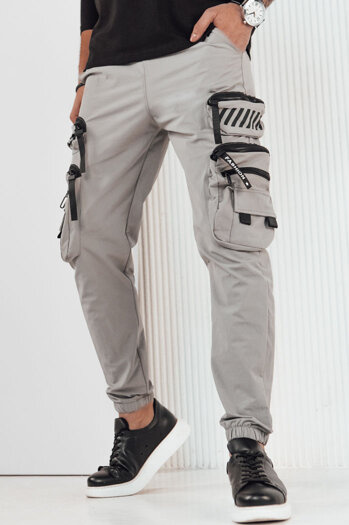 Férfi oldalzsebes nadrág Szín Szürke DSTREET UX4159