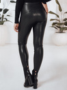 Női öko bőr leggings fekete Dstreet UY2736
