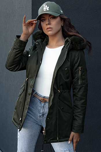 Kurtka damska ERISS zielona Dstreet TY4534