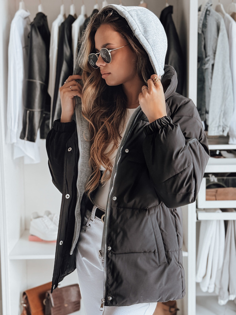 Női téli dzseki SPACE Szín Fekete DSTREET UX4070