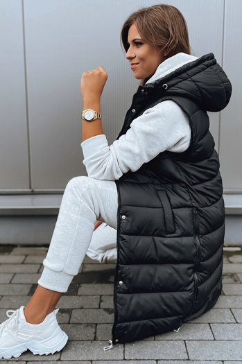 Női steppelt mellény KERIN Szín Fekete DSTREET TY2916