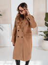 Női télikabát hosszú oversize camel Dstreet NY0766
