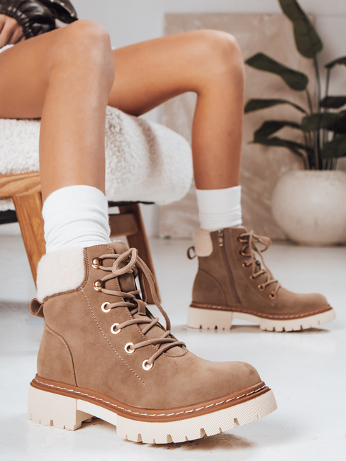 Női szigetelt khaki trapper Dstreet ZY1291 ZY1291