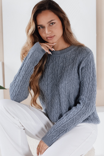 Női pulóver BRAVINAi kék Dstreet MY2530