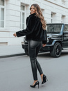 Női szőrmebunda GLAMFLUFFY rövid fekete Dstreet TY4985