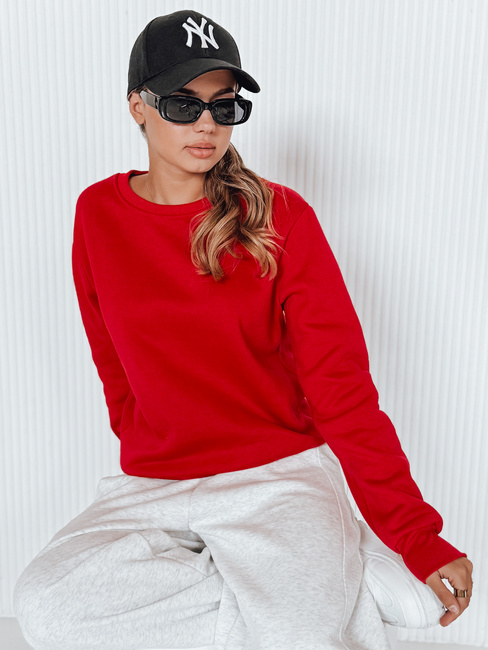 Női nem kapucnis pulóver FASHION II Szín Piros DSTREET BY0147