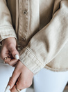 Női oversize farmer dzseki JUSTDEM bézs Dstreet TY4908