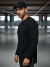 Férfi hosszú ujjú póló Szín Fekete DSTREET LX0559