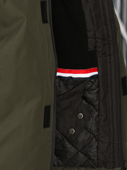 Férfi narciarksa zöld kabát Dstreet TX5128