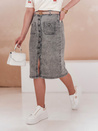 Denim midi szoknya GUZIKOVA szürke Dstreet CY0510_3