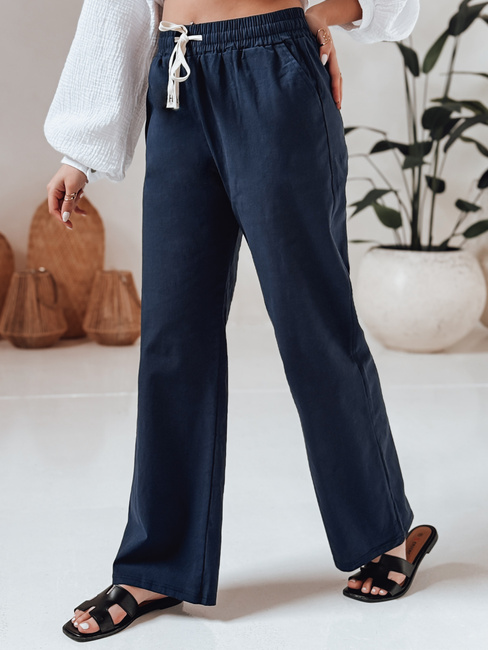 Női alkalmi széles szárú nadrág BOHO DAY tengerészkék Dstreet UY2649 Dstreet UY2649