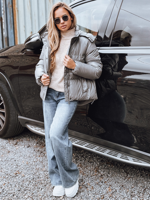Női bőrdzseki COLLAR Szín Fekete DSTREET TY3899