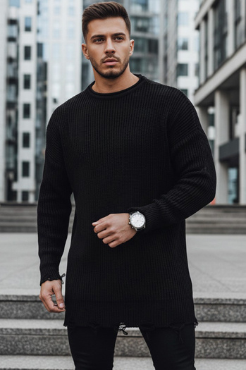 Férfi téli pulóver Szín Fekete DSTREET WX1962