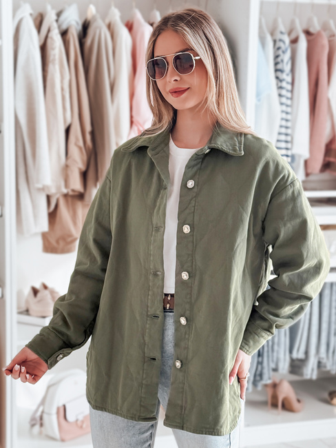 Női átmeneti oversize póló kabát KOSMOJACK khaki Dstreet TY4840