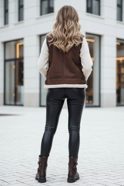 Női viaszos rövidnadrág ELLODIX fekete Dstreet UY2230