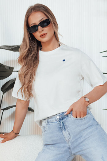 MILOV ekrü női póló Dstreet RY2548 RY2548