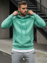Kenguru típusú férfi pulcsi kapucnival menta színben Dstreet BX4946